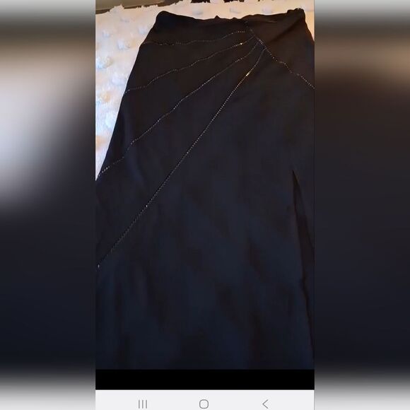 XL Nicole Bakti maxi skirt rhinestone detail, party night - Picture 13 of 16